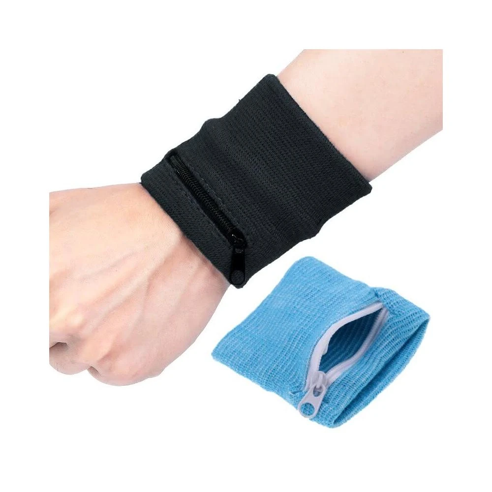 可裝零錢拉鍊腕帶 運動腕帶 運動護腕 可戴式運動包 手腕錢包 手腕帶 零錢包包 腕袋 HC235