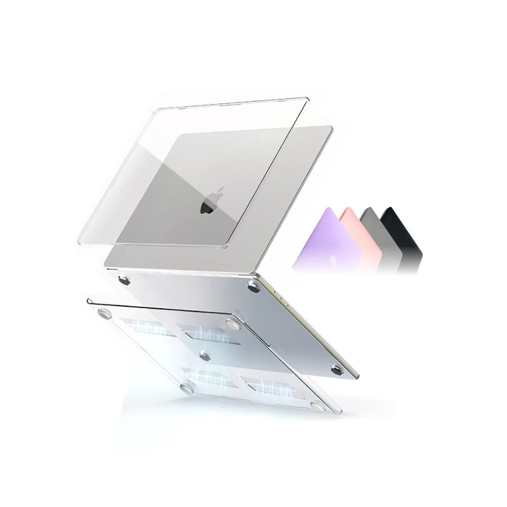 【Q哥】Macbook 保護殼 適用 2024 M4 M3 Pro Air 13 14 15 透明殼 筆電殼 防摔殼 LG066
