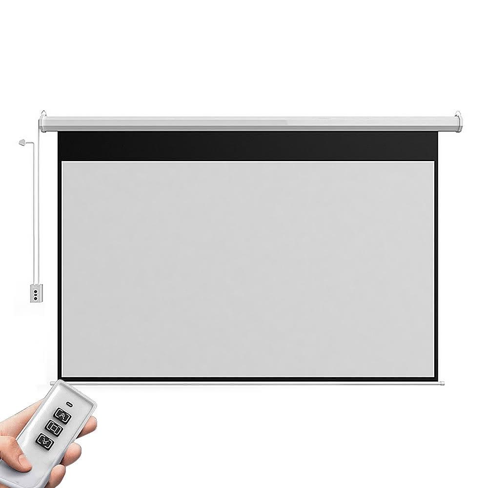 【RTAKO】電動升降投影布幕遙控款/60吋/高清電動布幕/投影幕布/升降布幕