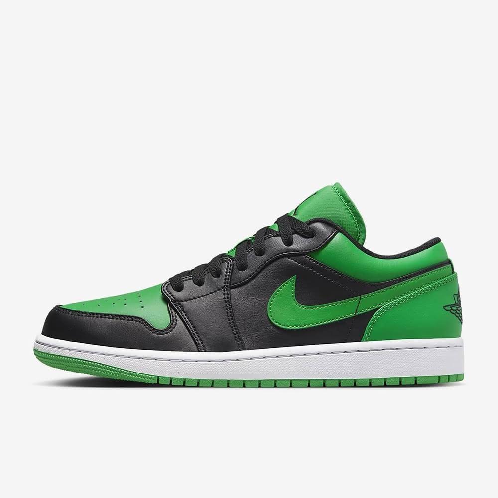 NIKE 耐吉】NIKE AIR JORDAN 1 LOW AJ1 553558-065 黑綠穿搭低筒休閒鞋籃球鞋男鞋