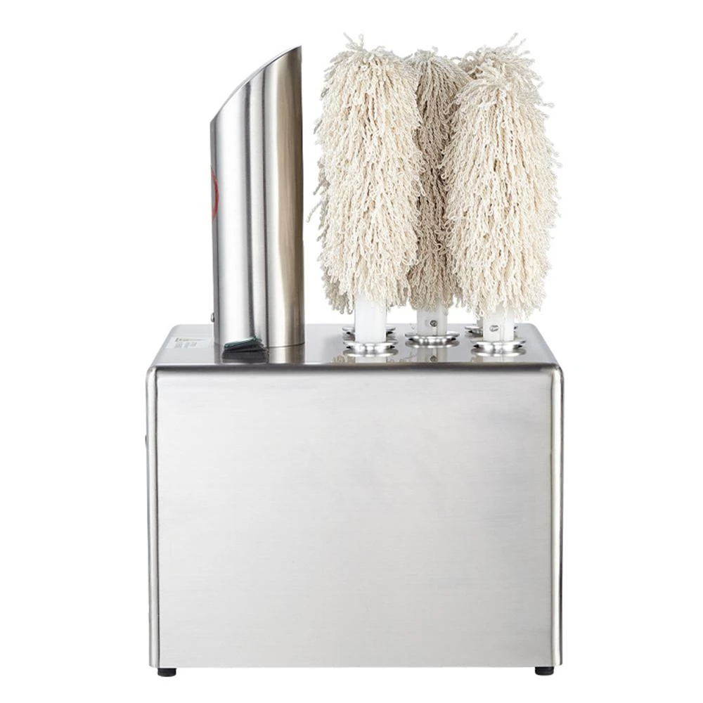 5頭電動酒杯擦杯機器多種杯子器皿適用(5頭擦杯機/大功率擦杯機