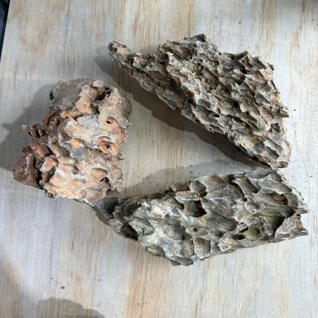 石意景觀石材】虎皮石20公斤💎自然石天然洞石魚缸造景火焰石松皮石水族