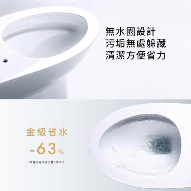 CAESAR 凱撒衛浴】金級超省水分體馬桶兩段噴射虹吸式沖水(CF1325
