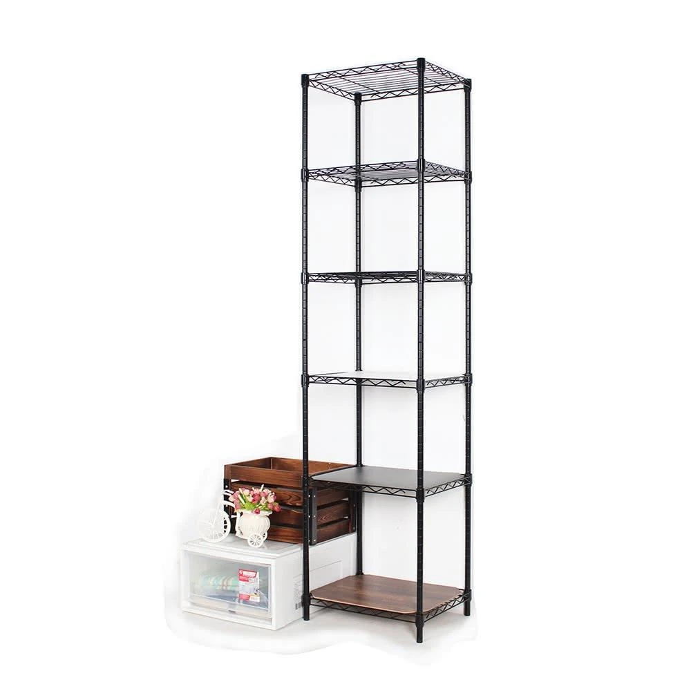 【旺家居生活】《黑白銀三色可選》45X35X180cm六層鐵力士架★現貨供應快速出貨★鐵架/廚房收納架/角落架《旺家居生活》