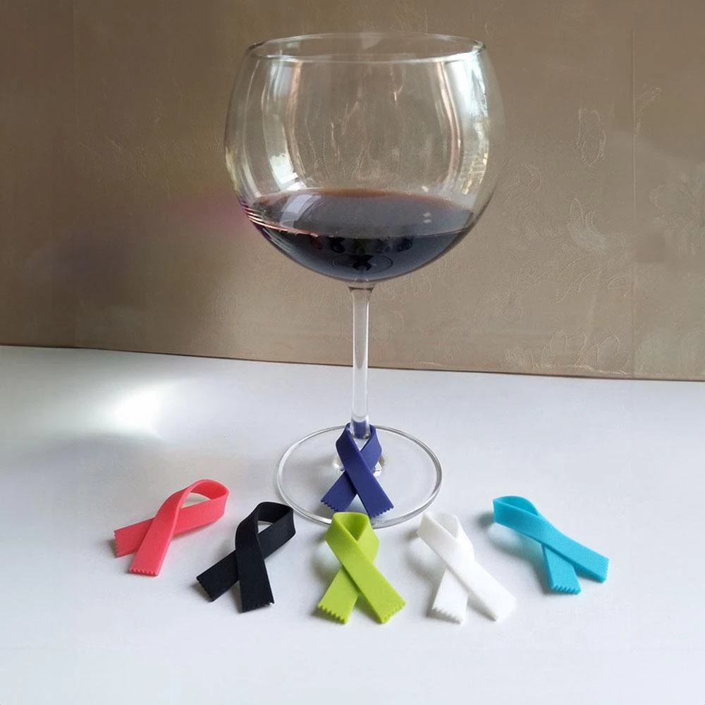 圍巾造型酒杯標記 造型標記 緞帶造型酒杯標記 酒杯標記 分酒器必備 派對必備  杯子記號 創意酒杯標記 酒杯識別
