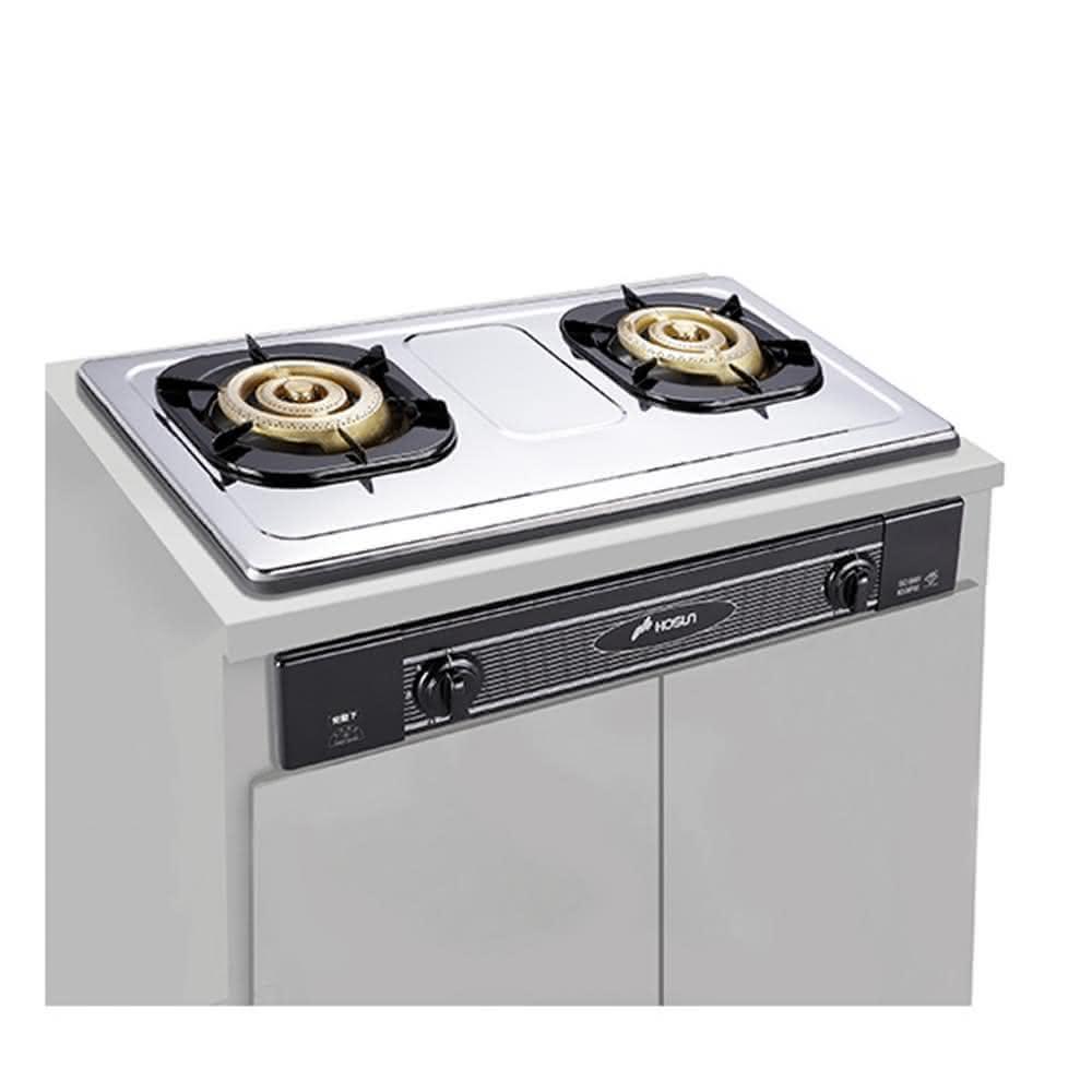 【豪山】雙口嵌入爐不鏽鋼瓦斯爐SK-2051-S基本安裝