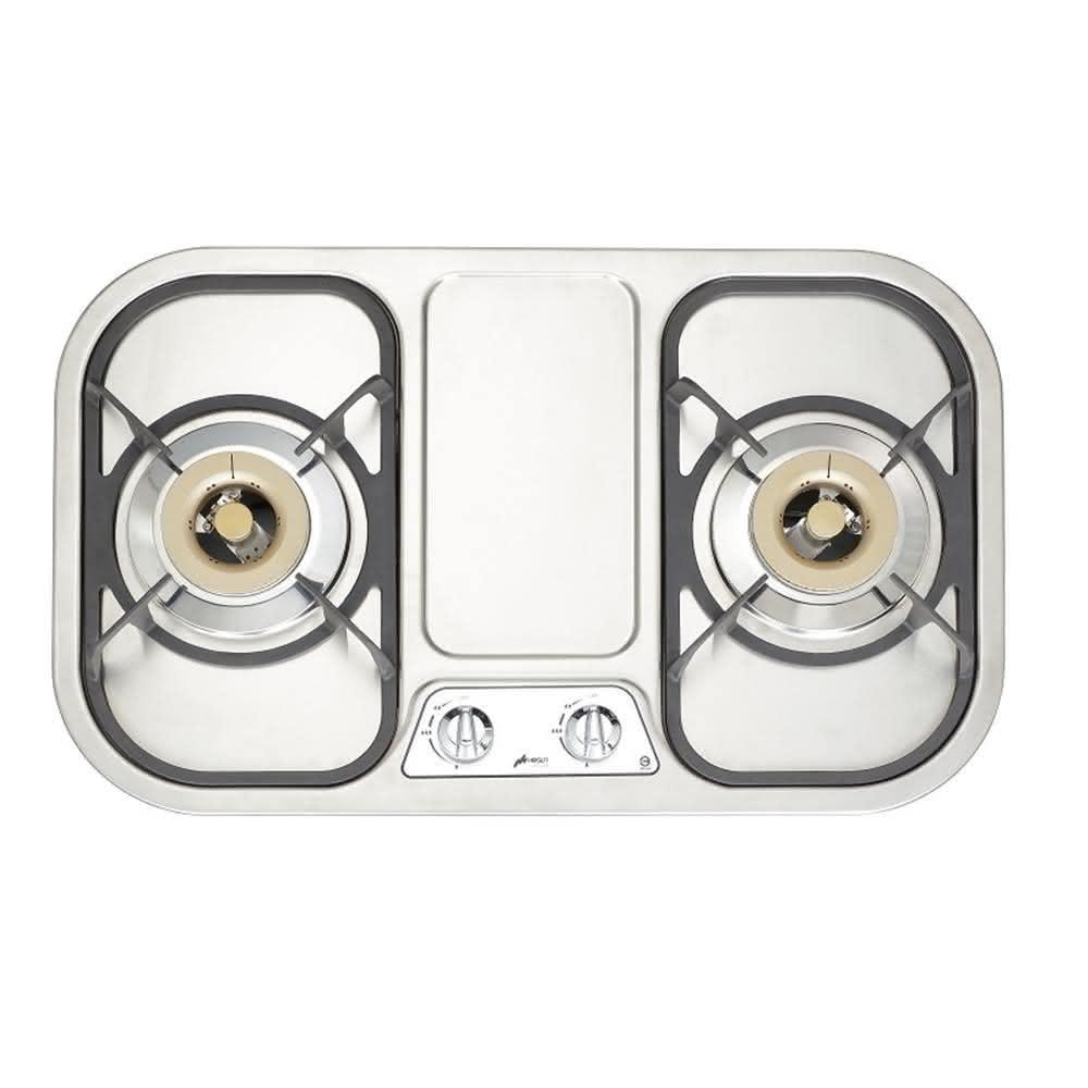 【豪山】雙口檯面爐不鏽鋼瓦斯爐ST-2273基本安裝