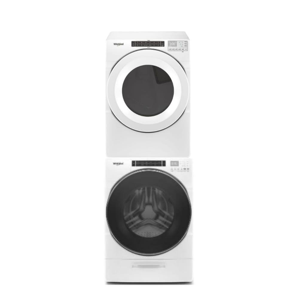 【Whirlpool 惠而浦】16公斤瓦斯型滾筒蒸氣乾衣機+17公斤滾筒洗衣機(8TWGD5620HW-8TWFW8620HW)