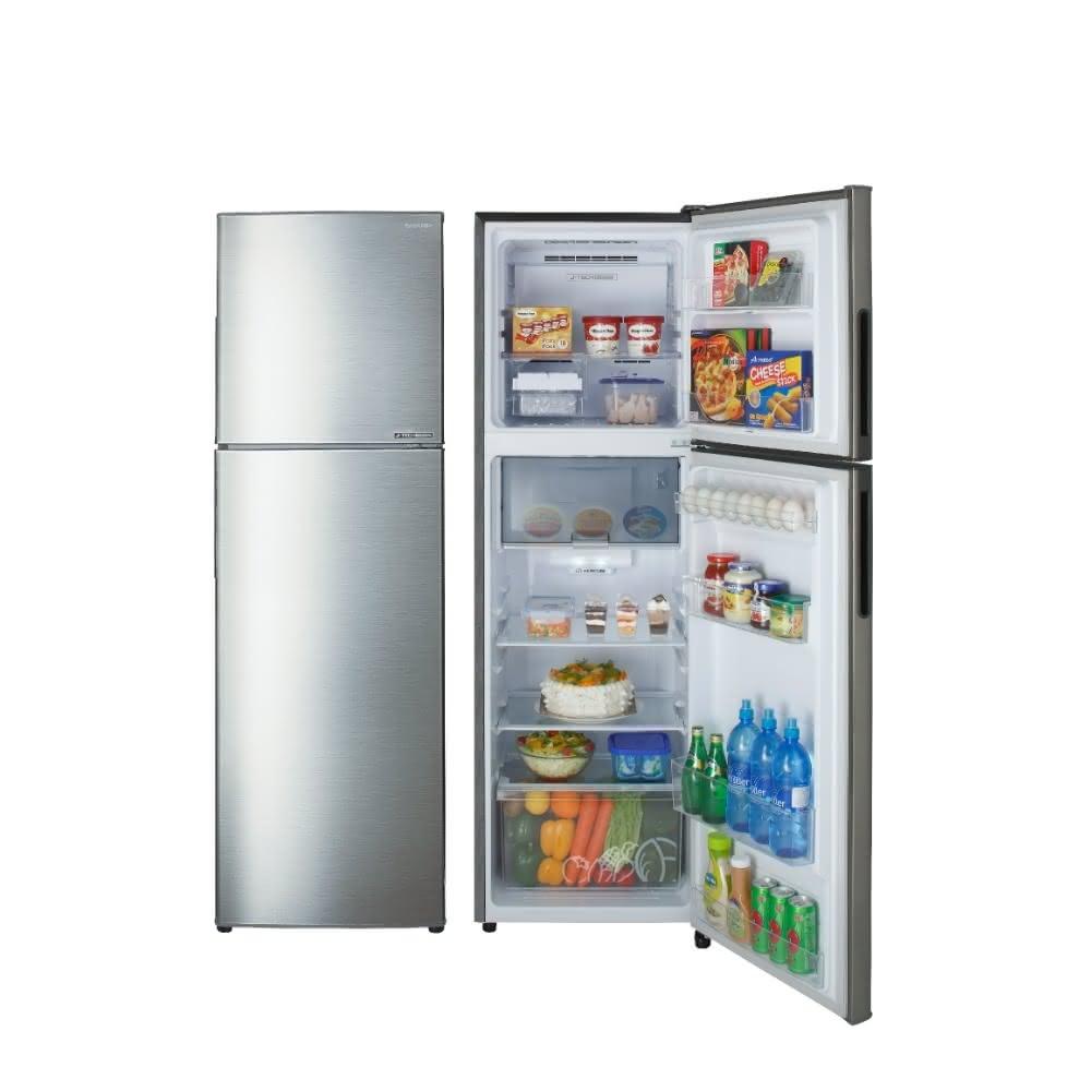 【SHARP 夏普】253公升雙門變頻玻璃鏡面冰箱SJ-HY25-SL