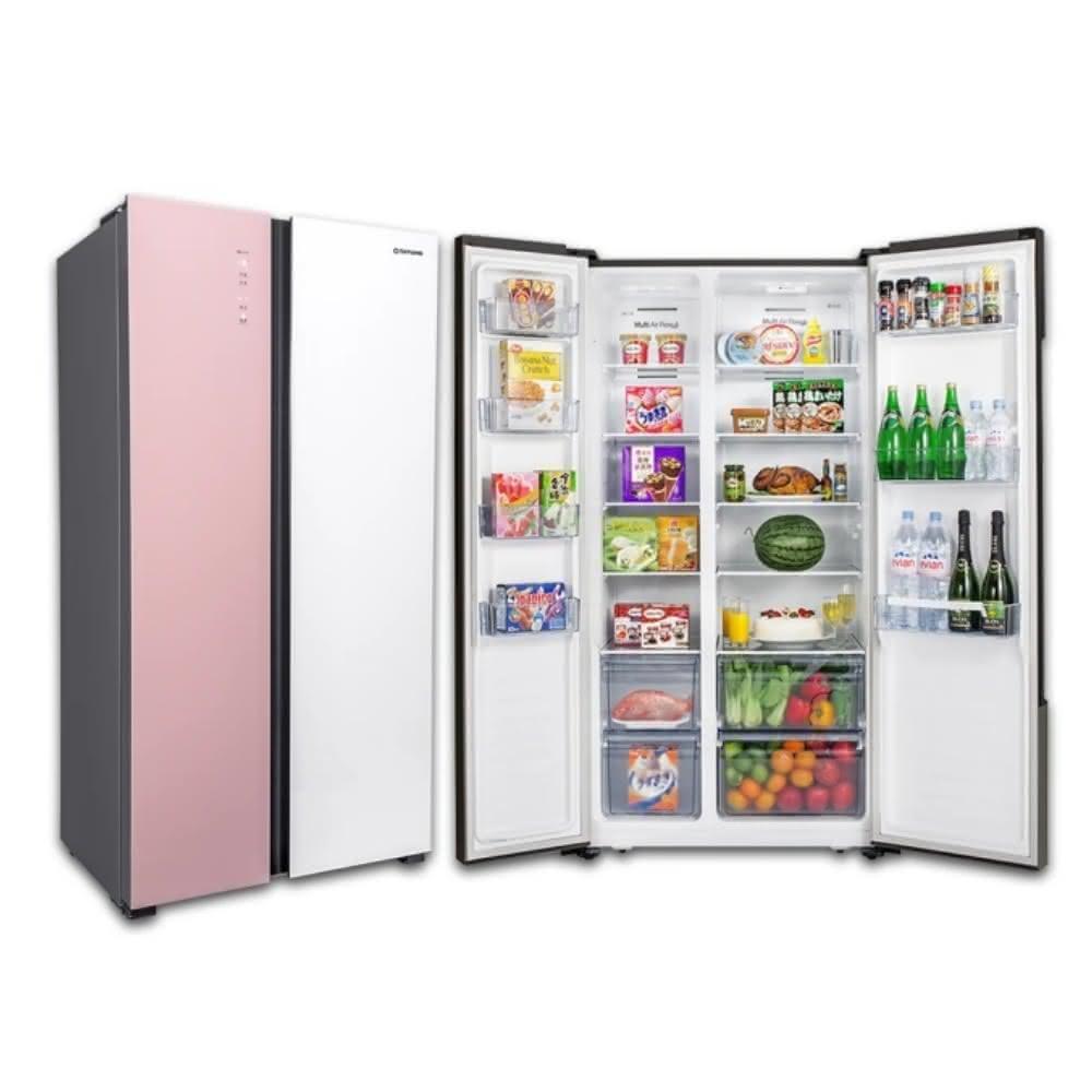 【TATUNG 大同】547公升變頻超薄對開雙門粉色冰箱TR-S1547VGHT
