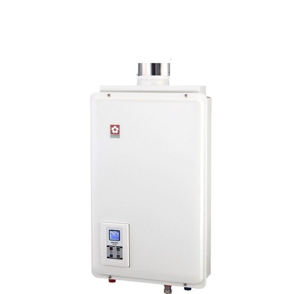 櫻花16公升強制排氣(與SH1680/SH-1680同款)熱水器桶裝瓦斯SH-1680L基本安裝
