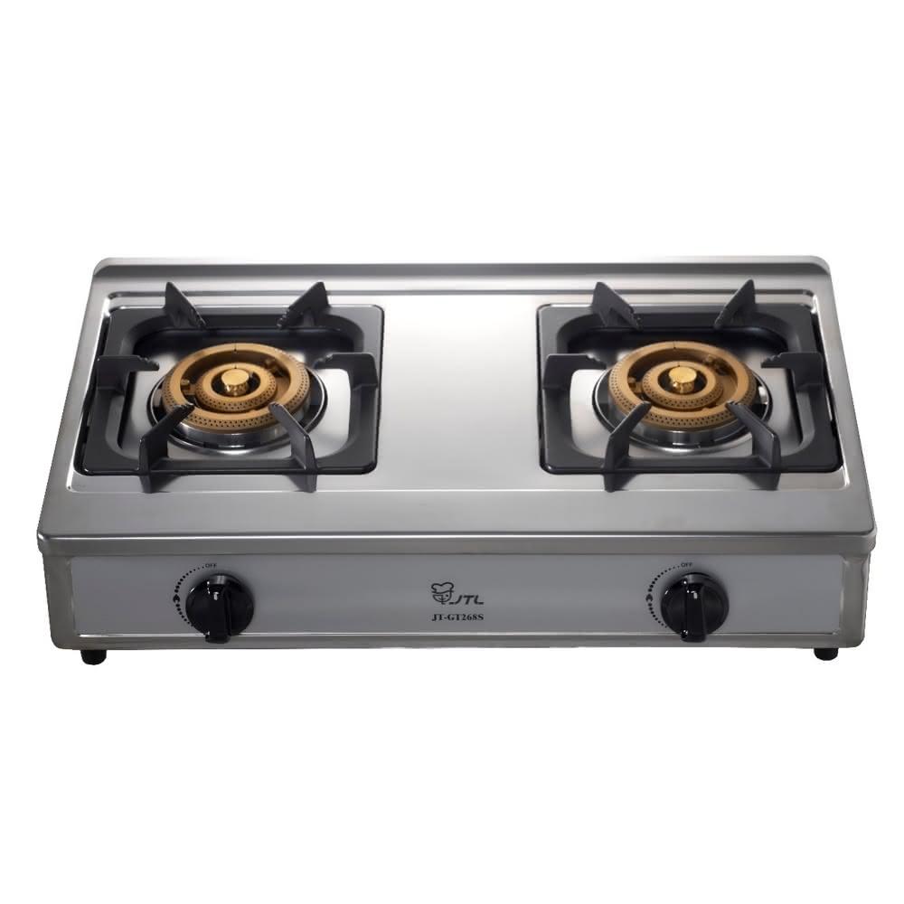 【喜特麗】雙口台爐瓦斯爐桶裝瓦斯JT-GT268S-LPG 基本安裝