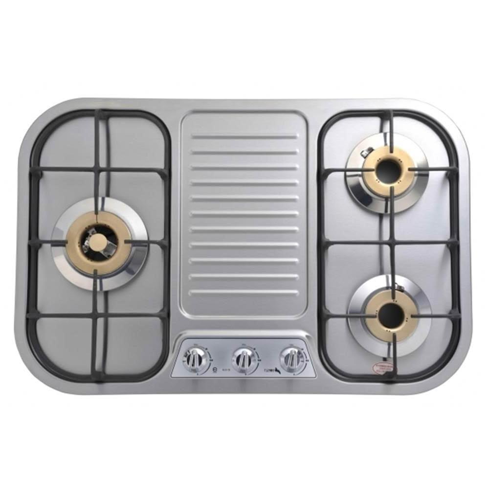 【豪山】三口檯面爐不鏽鋼左大爐瓦斯爐桶裝瓦斯ST-3239-SL-LPG 標準安裝
