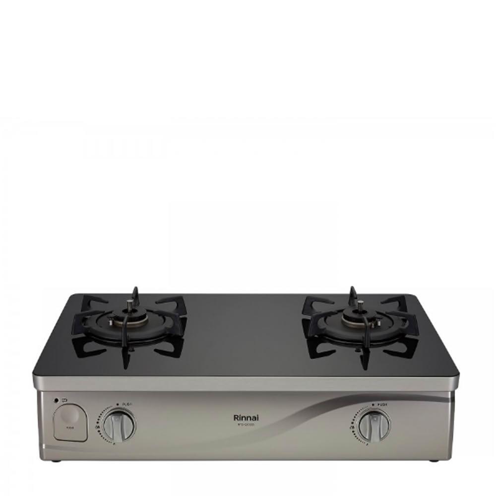 【林內】感溫二口爐台爐感溫爐(與RTS-Q230G(B)同款)瓦斯爐天然氣RTS-Q230G(B)_NG1 基本安裝
