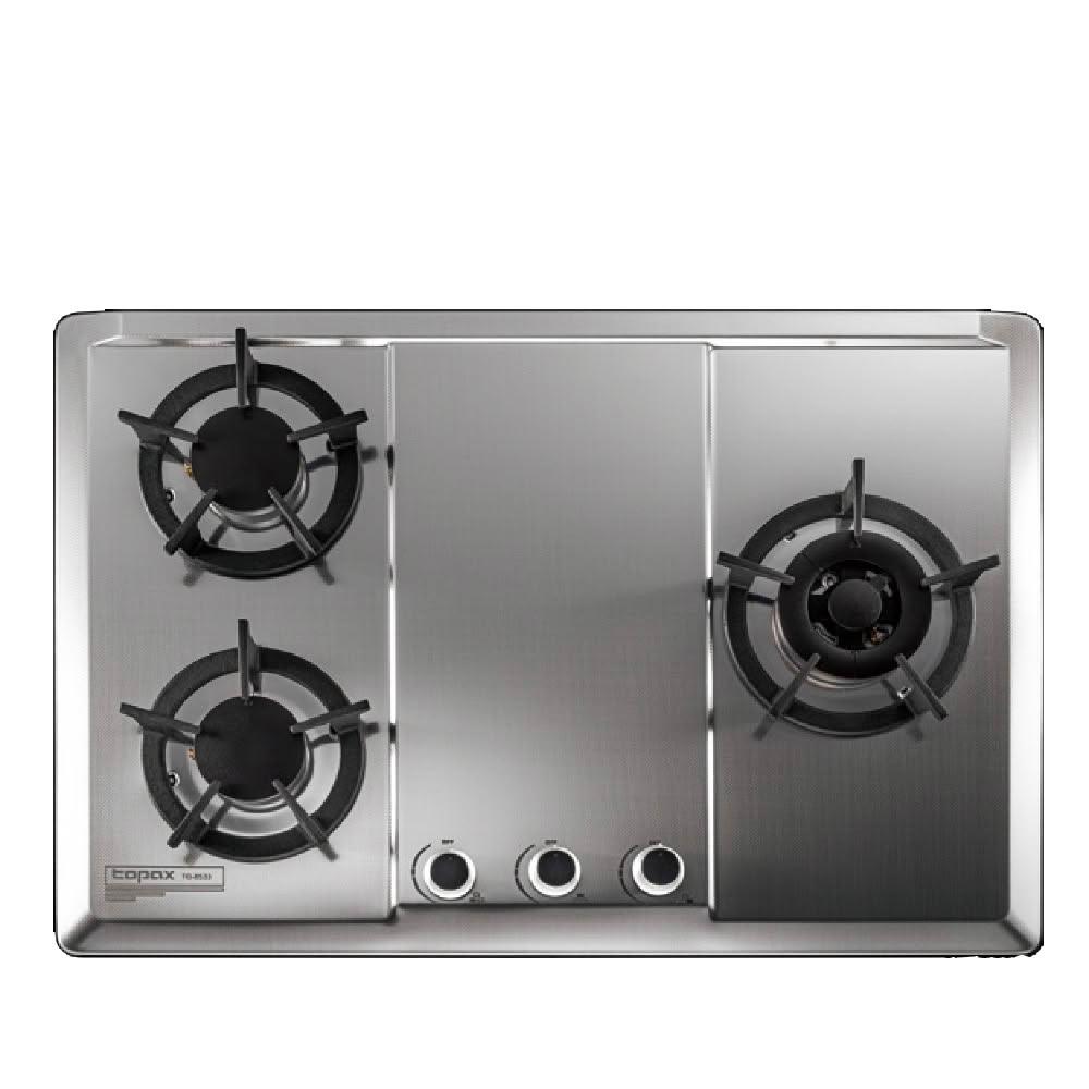 【莊頭北】三口檯面爐右大爐瓦斯爐桶裝瓦斯TG-8533S_LPG 基本安裝