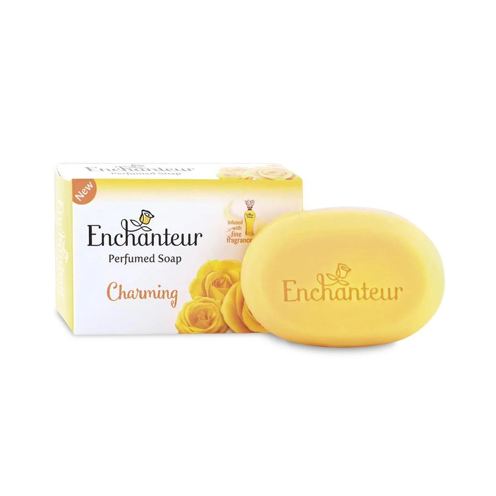 【Enchanteur 艾詩】香水香氛皂90g(黃)(玫瑰鈴蘭)∣(3%mo幣回饋) 香水香氛皂 奢華香水皂 肥皂 精油皂 手工皂 共3款 Enchanteur 選品生活屋