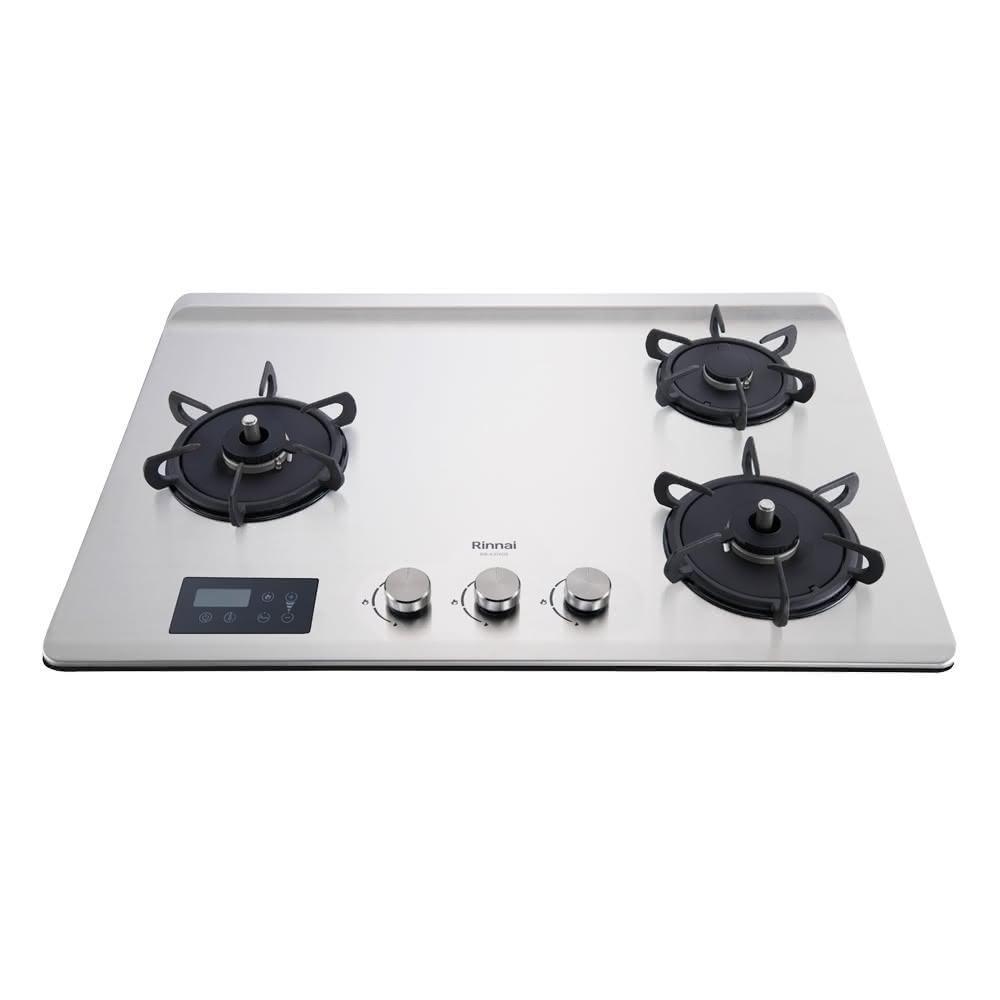 Rinnai 林內 檯面式緻溫不銹鋼三口爐 RB-A3760S(L) 含運不安裝