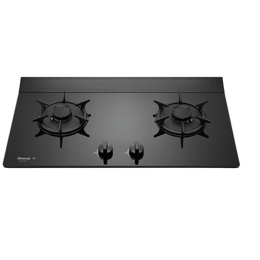 Rinnai 林內 檯面式彩焱玻璃雙口爐 RB-L2680G(B) 含運不安裝