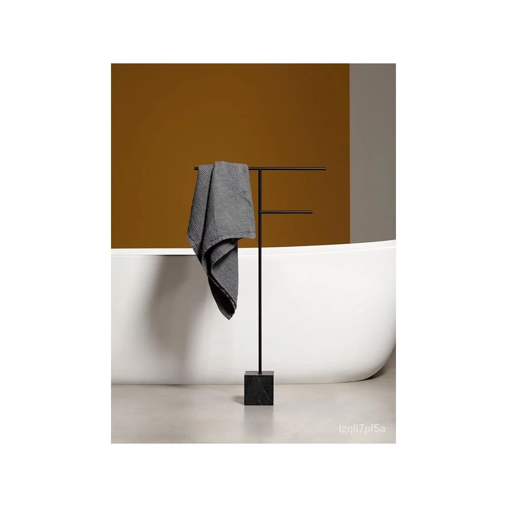 品質保證免運北歐衛生間毛巾架落地收納置物架浴室浴巾架可移動免打孔抹佈掛架