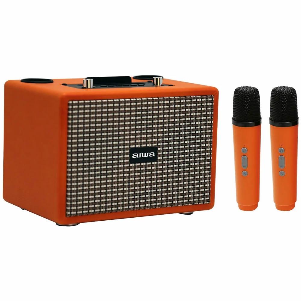 【AIWA 愛華】經典美型 雙麥克風  K歌藍牙音箱  AI-KBQ20 行動KTV