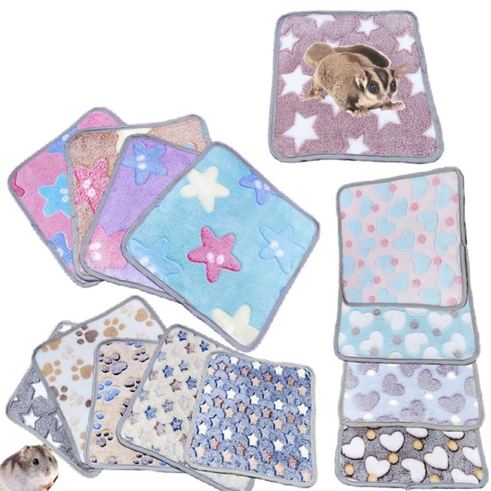 DC寵物現貨秒出🐾小寵法蘭絨毯 小寵毛毯 小寵被窩 寵物墊 小寵睡窩 秋冬保暖 睡墊 珊瑚絨 倉鼠 蜜袋鼯 B083