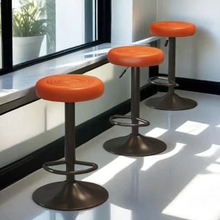 臺灣出貨 吧臺椅子現代簡約高腳凳吧臺凳家用酒吧椅可旋轉陞降凳子島臺椅子