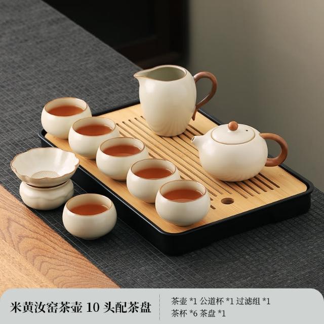 汝窯汝磁器茶寵茶玩功夫茶茶道陶磁器茶台置物鯉茶可愛的鲤 汝窑功夫茶具套装，如何泡出一杯好茶？-功夫茶具-淘宝好物网