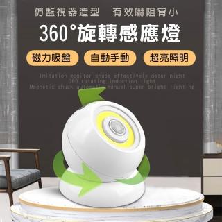 360度旋轉智慧感應燈 感應燈 旋轉燈 LED燈 360度轉燈