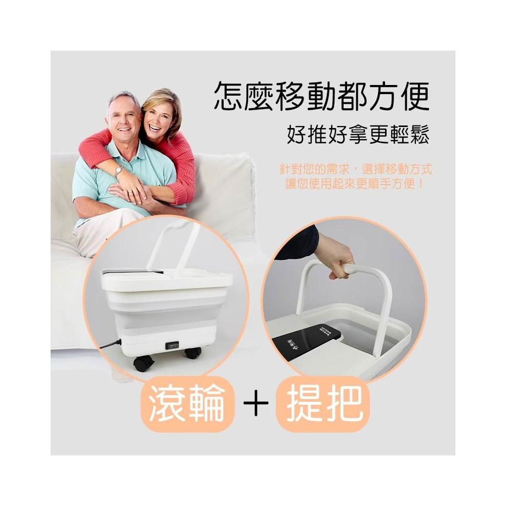 深層腳底 按摩SPA足浴機 勳風 GHF-K5785 一壓秒折疊快速收納 石墨烯氣泡按摩折疊式泡腳機 循環加熱系統