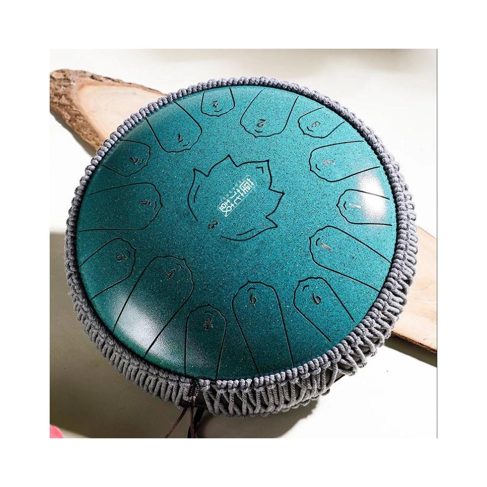 華蜀蓮花鼓空靈鼓c調15音14吋/13吋（超值11件套 空靈鼓荷花空鼓手敲鋼舌打擊樂器打碟鼓）