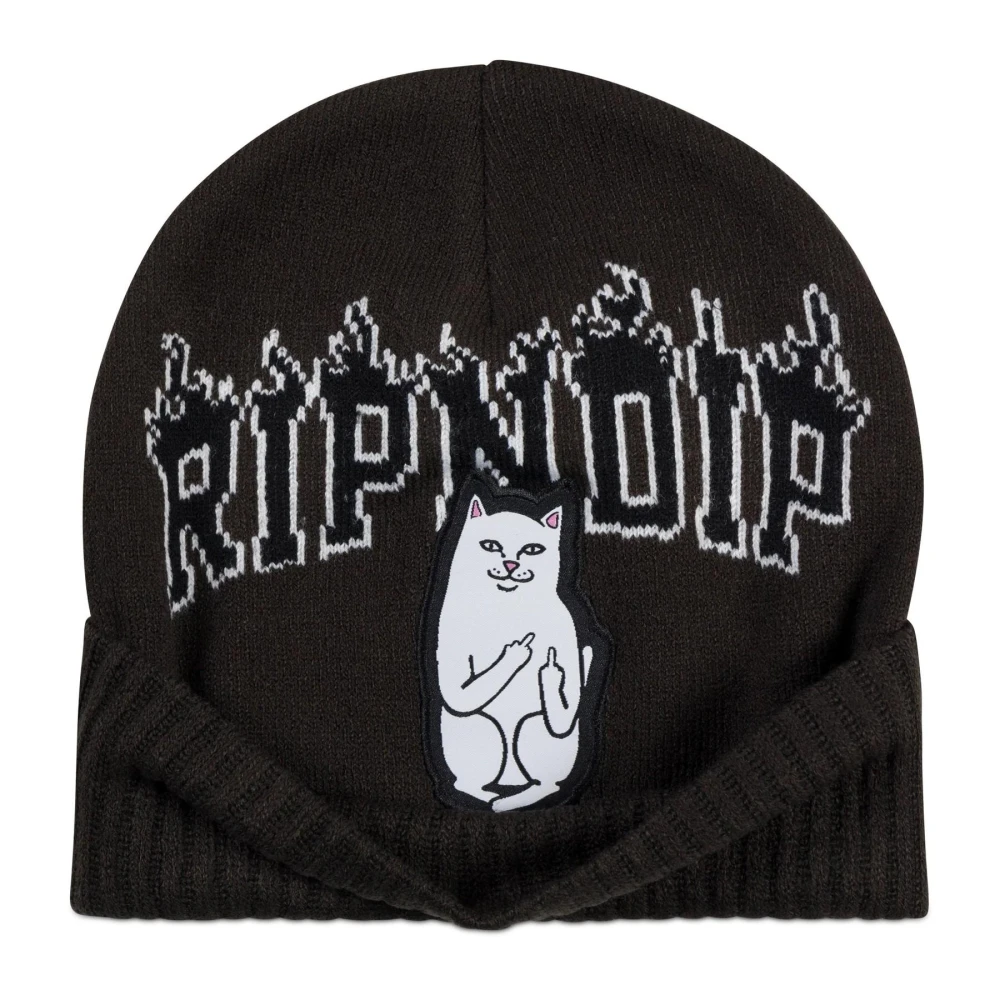 MARITHE FRANCOIS GIRBAUD】MARITHE CLASSIC LOGO BEANIE BLACK