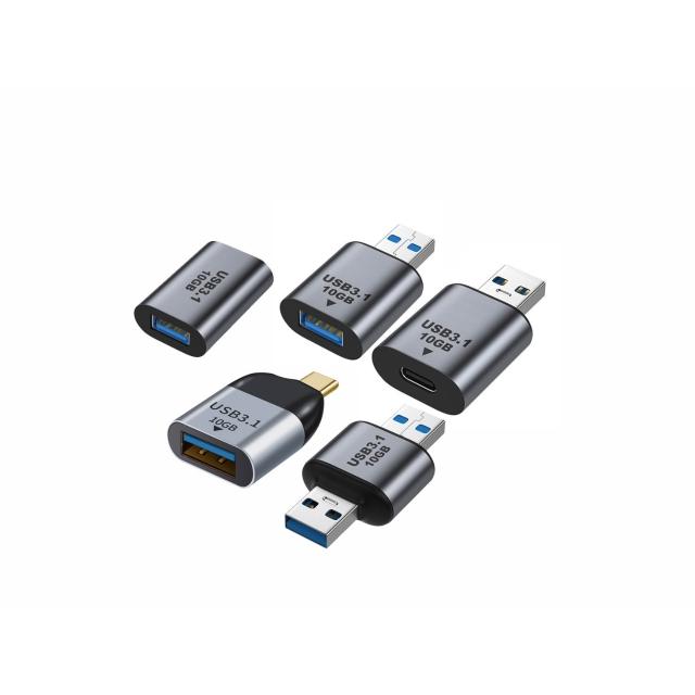 USB 3.1 轉 Type-C 轉接頭 5V 3A 10Gbps OTG 對接頭 公對母 母對母 公對公 typec