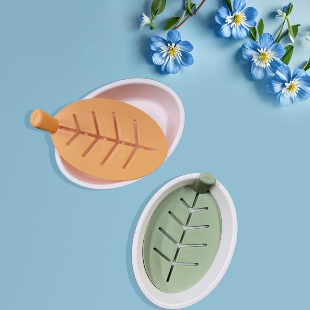 YOYOKI 樂活家葉片皂盒 台灣現貨/瀝水肥皂盒/多功能樹葉瀝水香皂盒/肥皂盒/肥皂架/瀝水盒/香皂置物架/無痕肥皂架