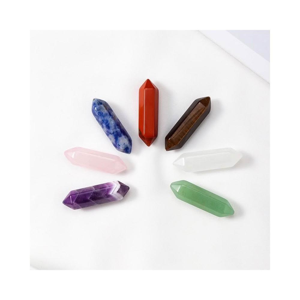 約：318mmAAA級☆天然水晶六角柱B86B2/208B08D 六角 柱