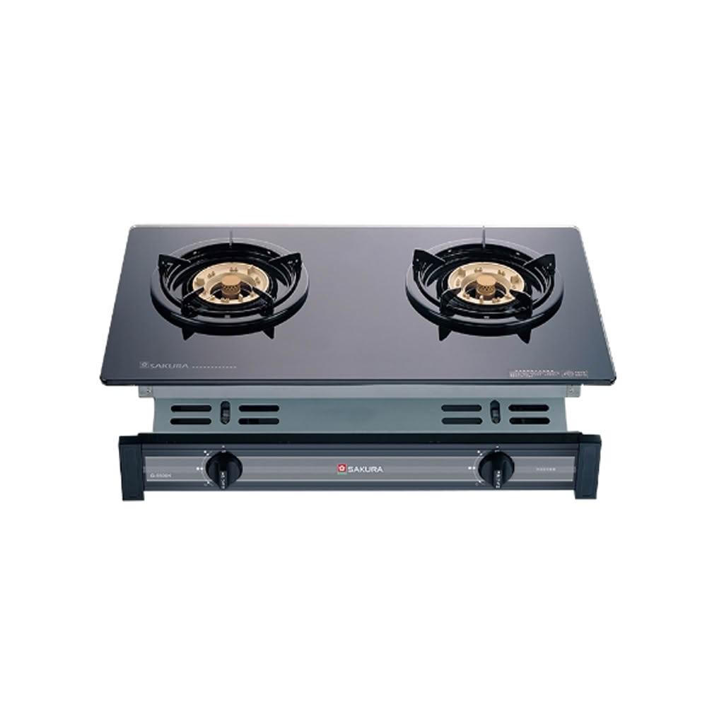 SAKURA櫻花 兩口玻璃面板嵌入爐 G-6500KG(NG1)