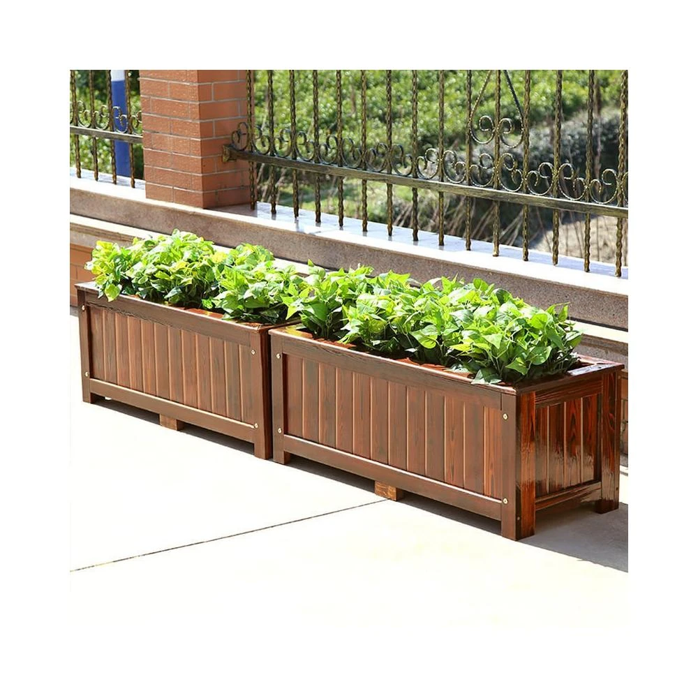 防腐木花箱碳化花箱戶外花箱種植箱實木花箱庭院花箱天臺花箱花盆