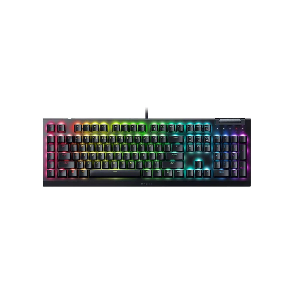 【Razer 雷蛇】BlackWidow V4 X 黑寡婦幻彩版 電競鍵盤 機械式鍵盤 巨集鍵 綠軸