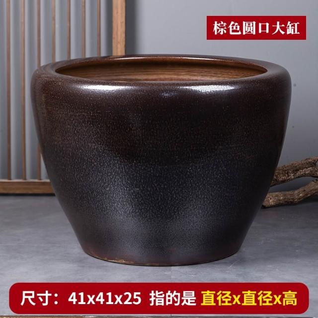 景德鎮陶瓷錦鯉金魚缸特大號庭院門海大型睡蓮缸荷花缸老式大水缸