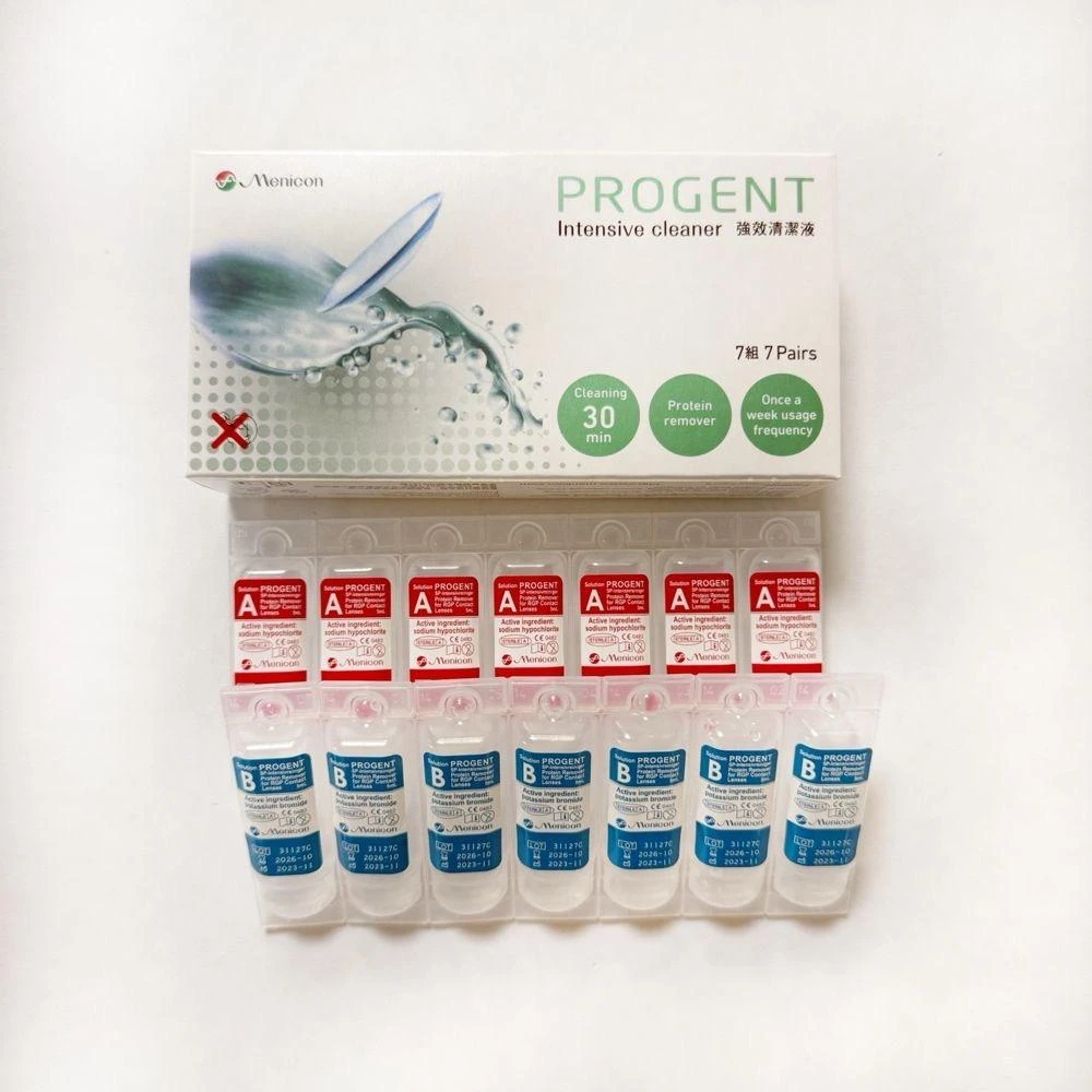 【Menicon】目立康 去蛋白護理液 PROGENT AB劑 1盒有7組