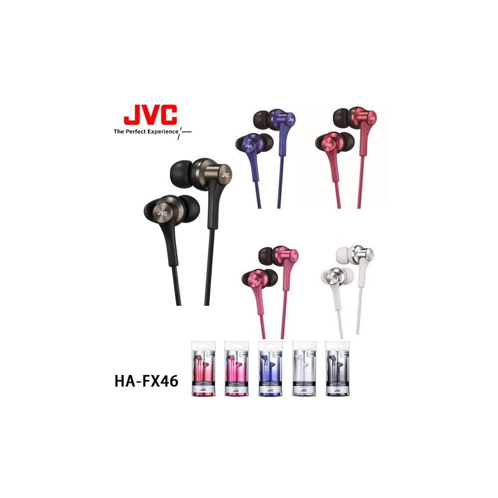 JVC HA-FX46  重低音 釹磁鐵動圈單體入耳式耳機 公司貨