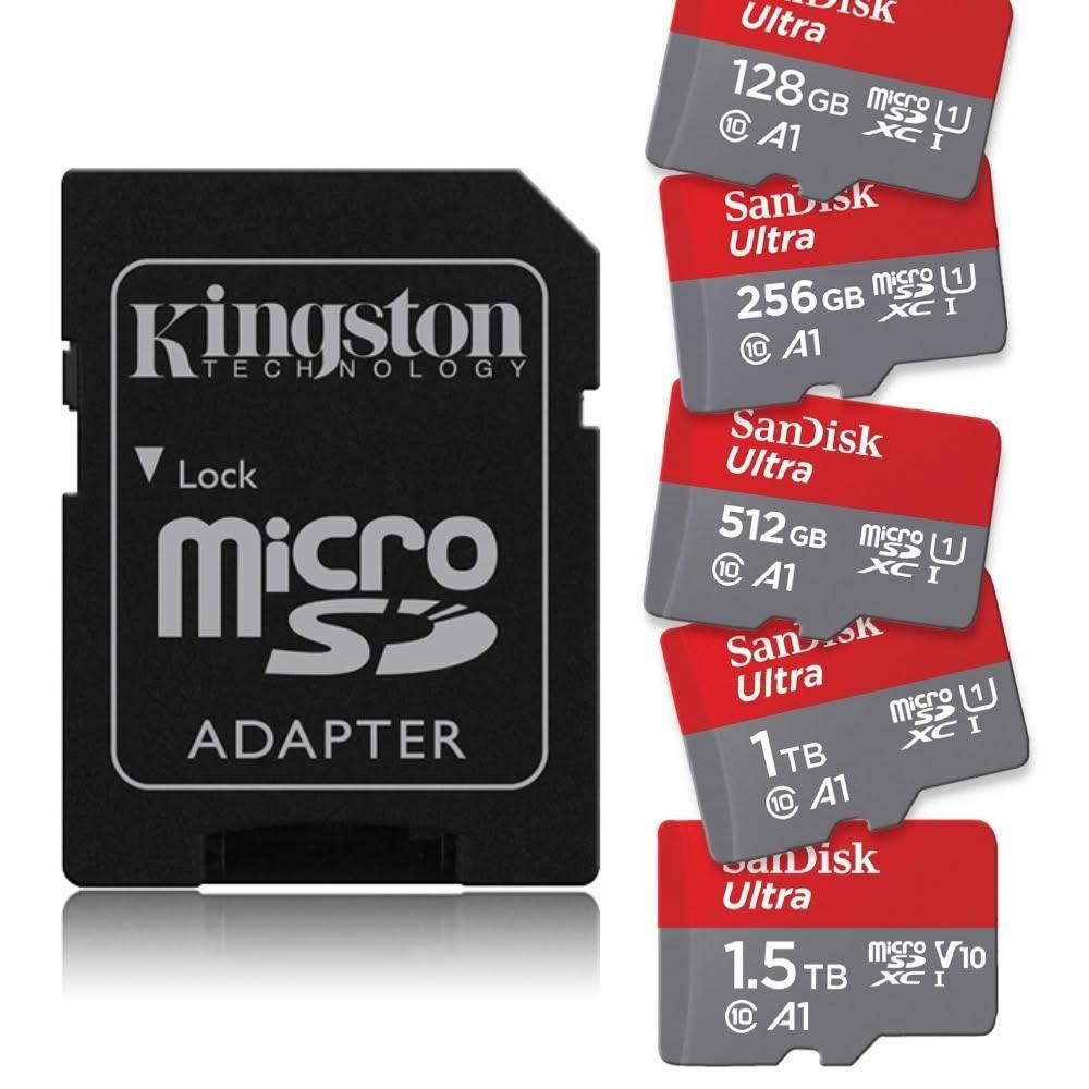 【Kingston 金士頓】轉接卡+記憶卡組 microSD Ultra A1 記憶卡 128G 256G 512G 1TB 1.5TB