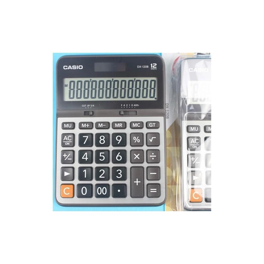 【CASIO 卡西歐】CASIO 卡西歐 DX-120B 桌上型計算機 12位數/一台入 計算機雙電源設計