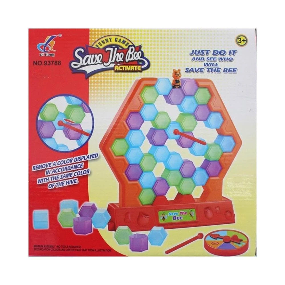 蜂巢疊疊樂推推樂 拯救蜜蜂 NO.93788 /一盒入 蜜蜂窩推推樂 親子桌遊 益智玩具 CF123107