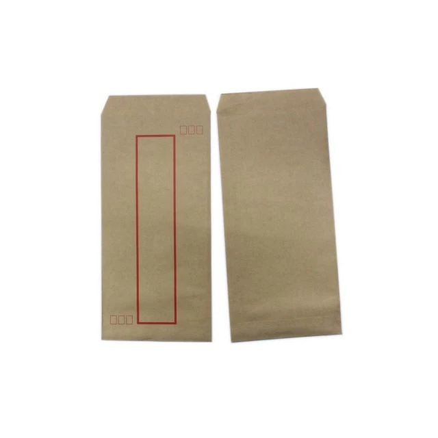 小牛皮信封 28開 70磅 (厚)/一小束100個入 牛皮紙信封 牛皮信封 牛皮紅框 中式信封-春
