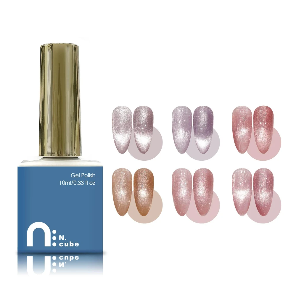 【N.cube】櫻花白瓷貓眼系列  6色 10ml(色膠 美甲用品 美甲膠 中文標籤 美甲)