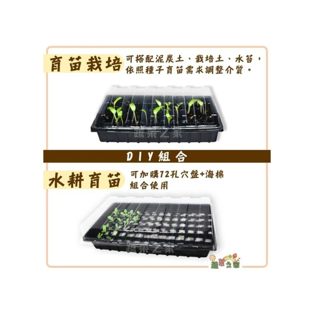 【蔬菜之家】加大型育苗盤、水耕育苗組合DIY可自由搭配組合 育苗 水耕 種子育苗 育苗盤 苗盤