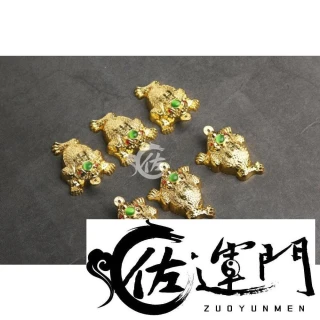 御古齋】黃銅精雕金蟾招財七星三腳蟾蜍財源廣進招財進寶銅工藝風水開運