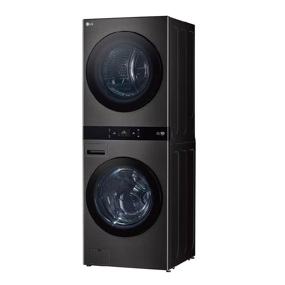 【LG 樂金】AI 第二代 智控 熱泵 除濕 洗 乾衣機 (含基本安裝) 洗22kg+乾20kg / 台 WD-S2220B-尊爵黑