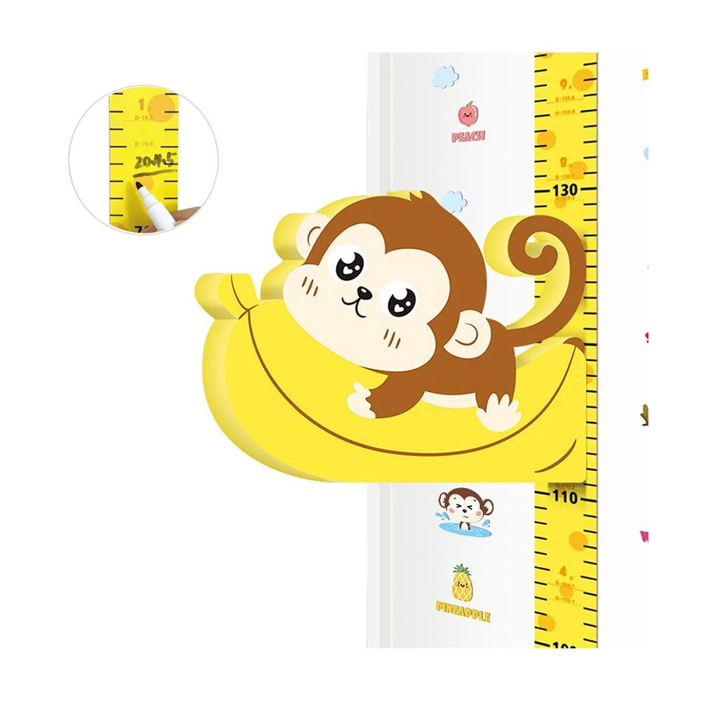 【雪倫小舖】磁吸身高尺 立體身高貼 身高貼紙 量身高 牆貼 頂頭身高尺