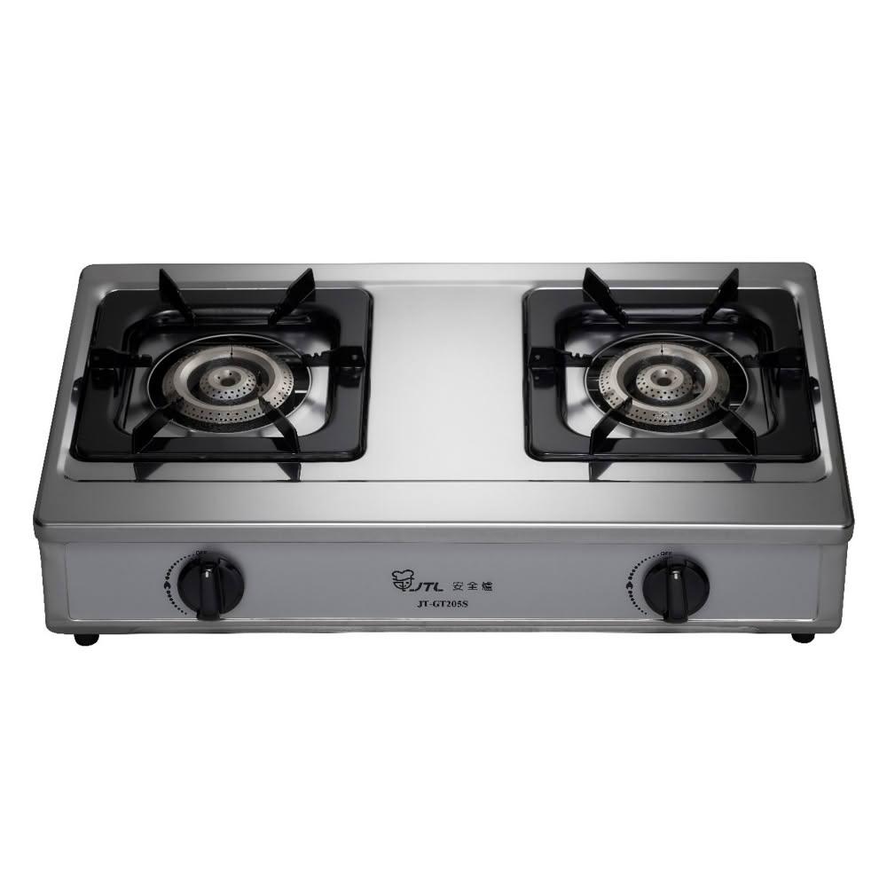【喜特麗】(全省安裝)二口台爐瓦斯爐天然氣JT-GT205S-NG1